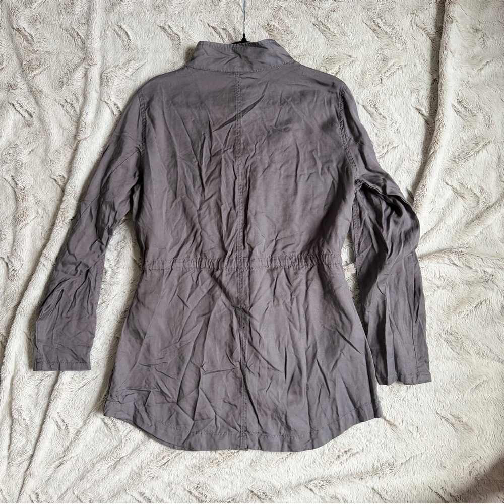 Faded Glory Gray Drawstring Utility Jacket - image 4